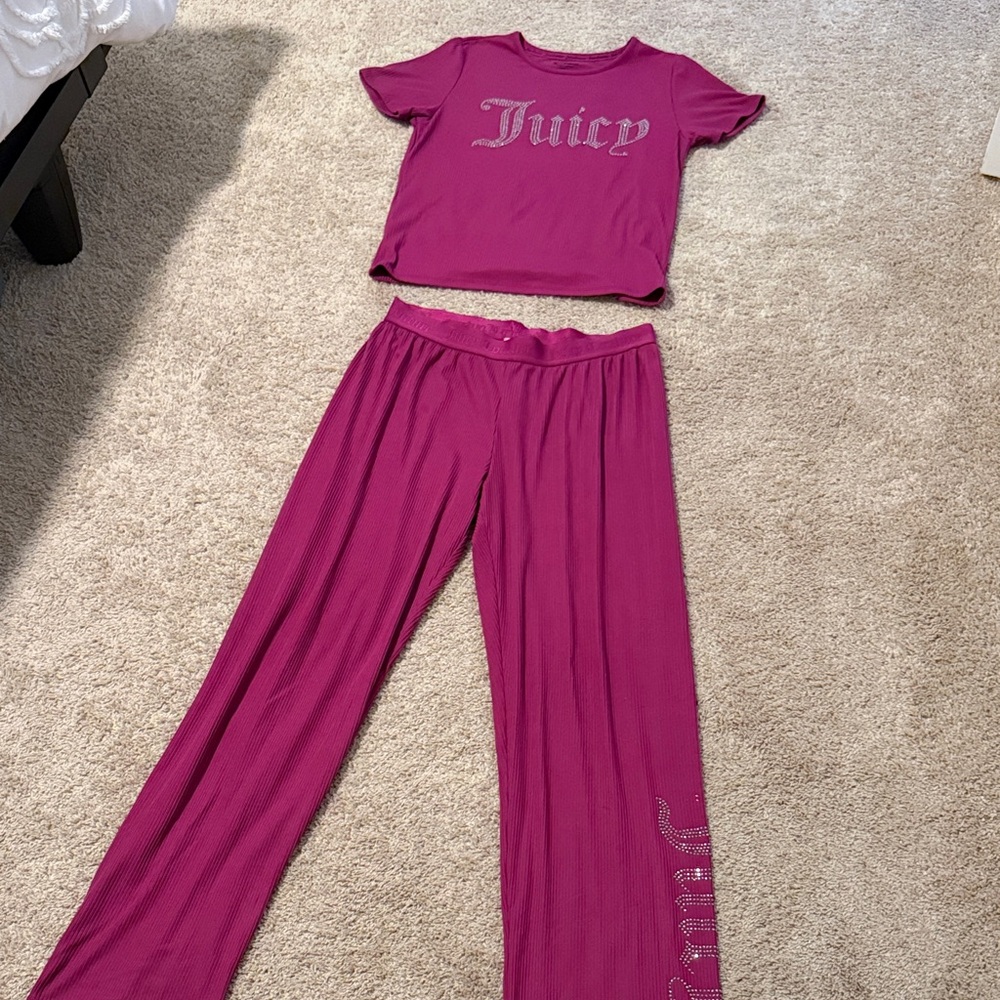 Juicy Couture Magenta Pajama Set